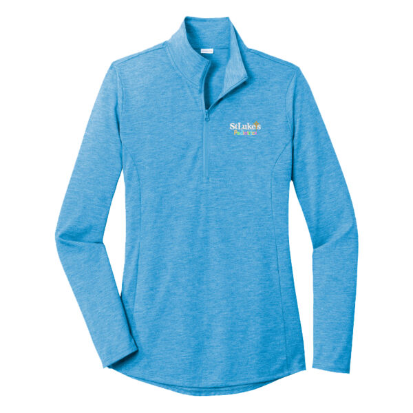 SLPD - Ladies PosiCharge ® Tri Blend Wicking 1/4 Zip Pullover Thumbnail