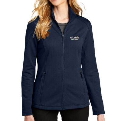 SLPD - Ladies Grid Fleece Jacket Thumbnail